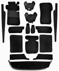 Teppichsatz Teppich für Mercedes W110 kleine Heckflosse Gummi Absatz schwarz