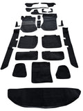 Teppichsatz Teppich für Mercedes W114 W115 Coupe Gummi Absatzschoner Schwarz