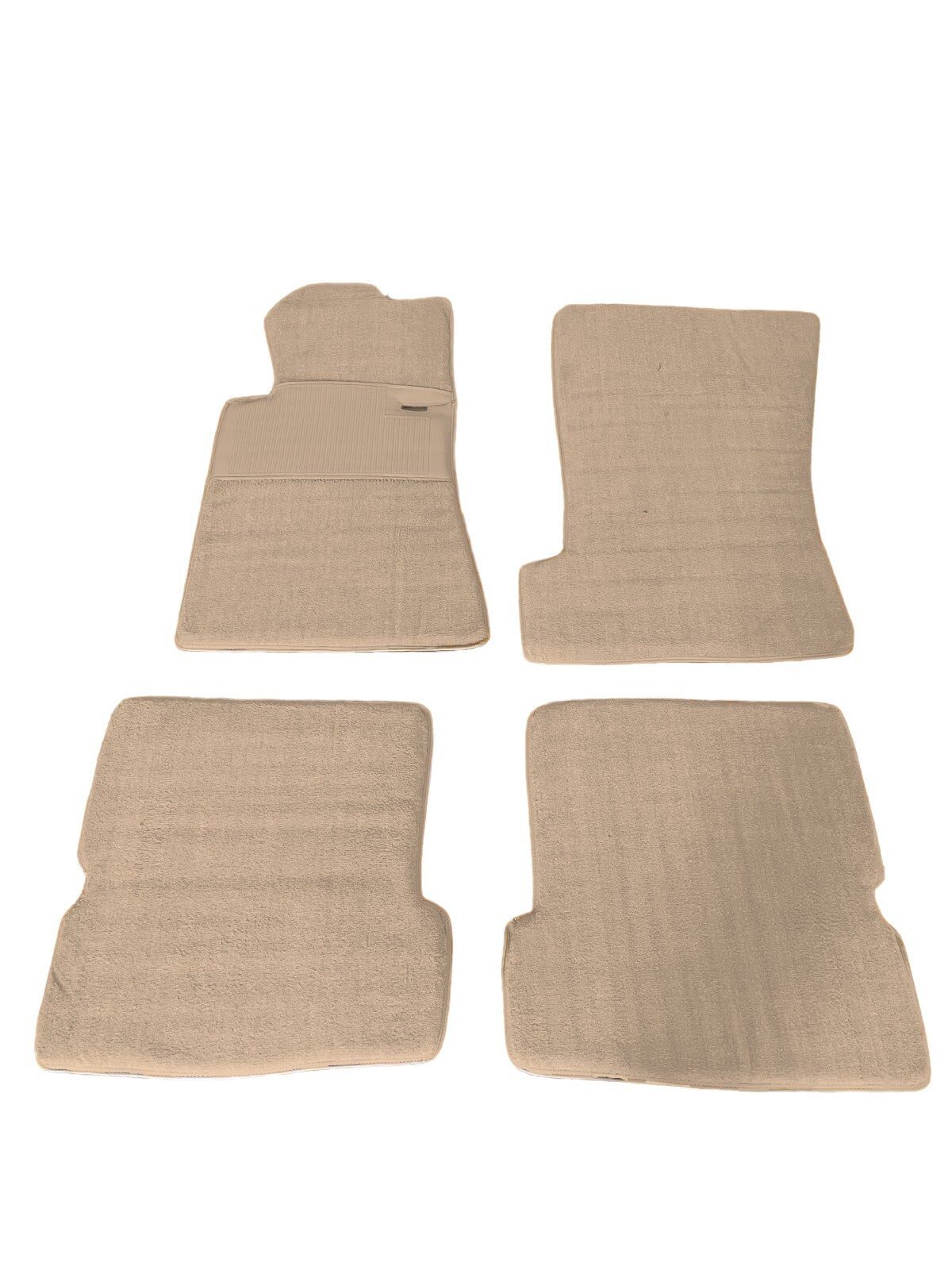 Teppichsatz Teppich für Mercedes SL107 R107/W107 Gummi Absatzschoner Beige