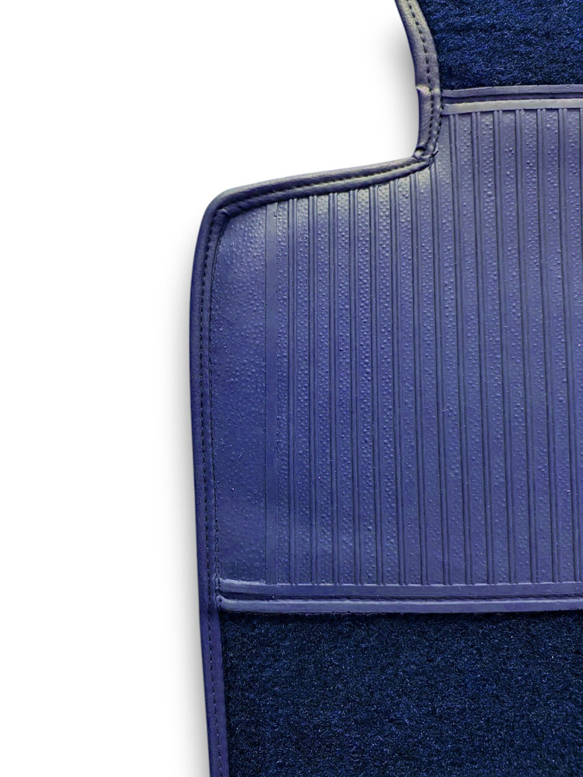 Teppichsatz Teppich für Mercedes SL107 R107/W107 Gummi Absatzschoner Blau