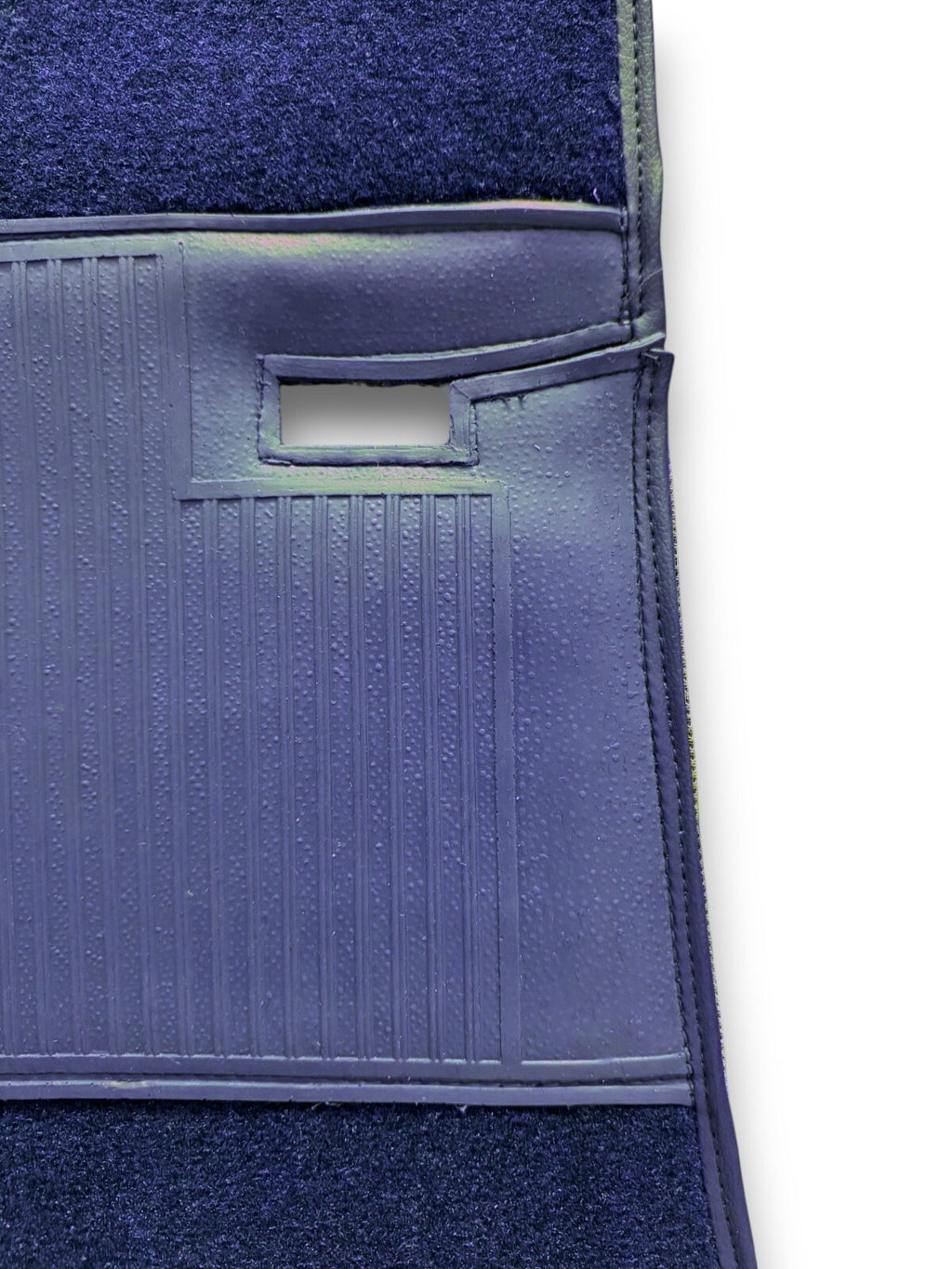 Teppichsatz Teppich für Mercedes SL107 R107/W107 Gummi Absatzschoner Blau