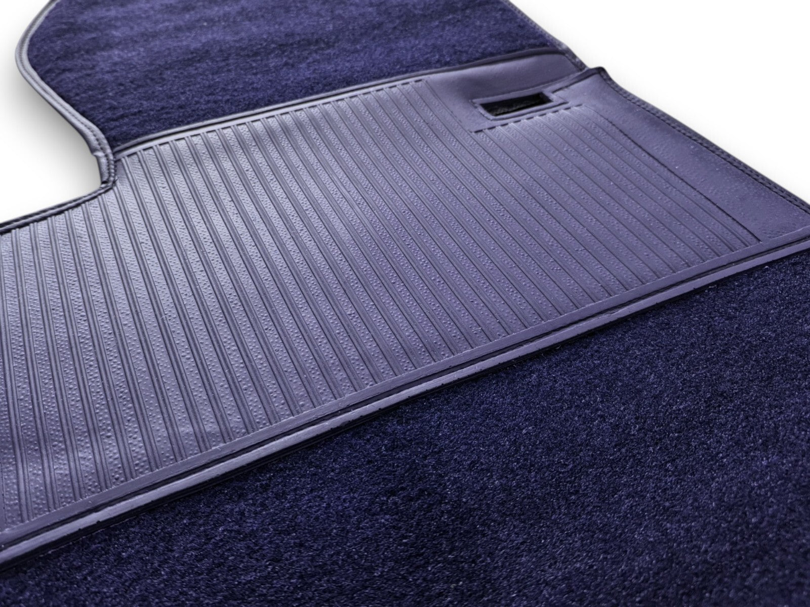 Teppichsatz Teppich für Mercedes SL107 R107/W107 Gummi Absatzschoner Blau