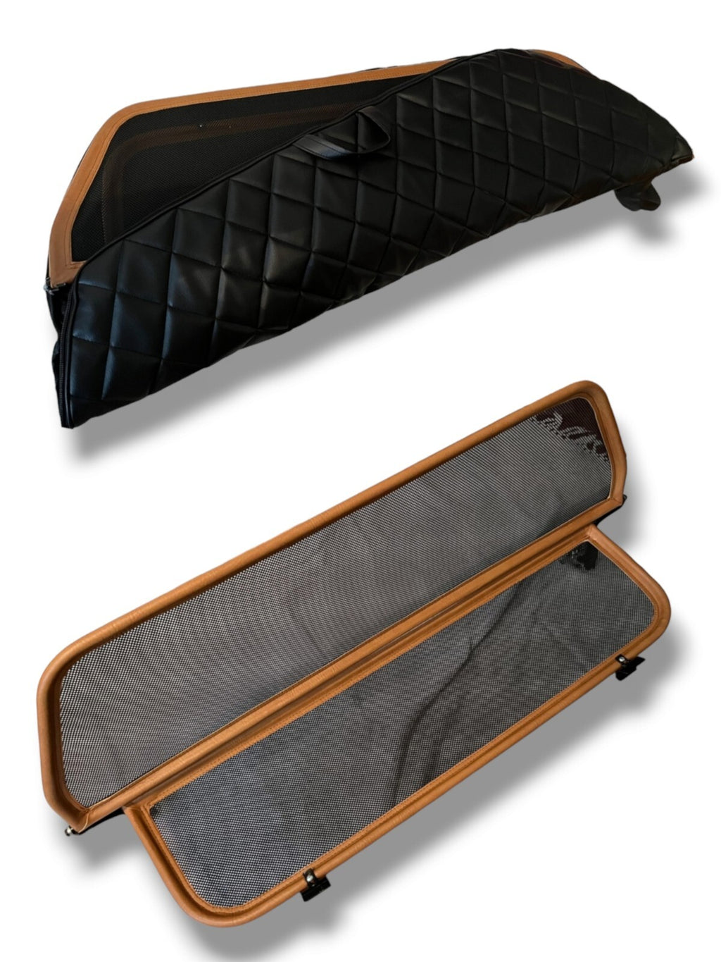 Windschott Windschutz für Mercedes SL107 SL R107 71-89 Dattel inkl Tasche