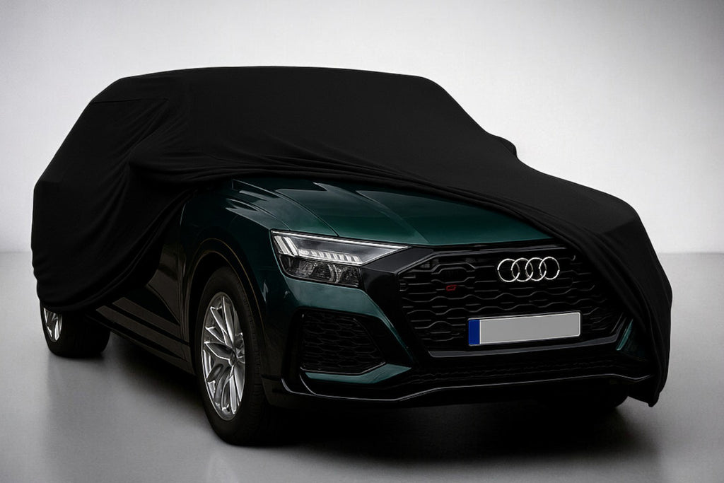Ganzgarage Indoor Stretch Cover Carcover für Audi Q8 Schwarz