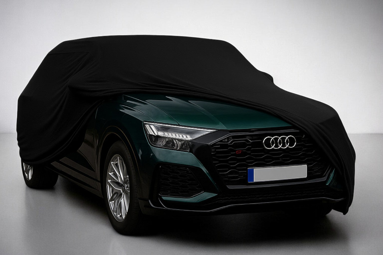 Ganzgarage Indoor Stretch Cover Carcover für Audi RS Q8 Schwarz