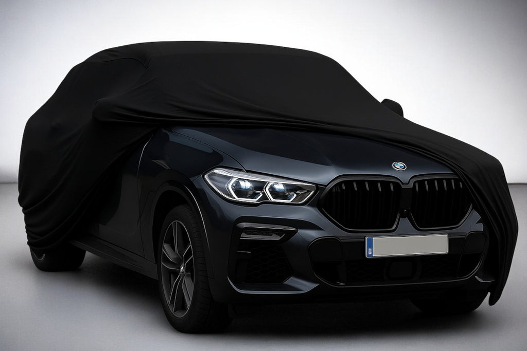 Ganzgarage Indoor Stretch Cover Carcover für BMW X6 M Schwarz