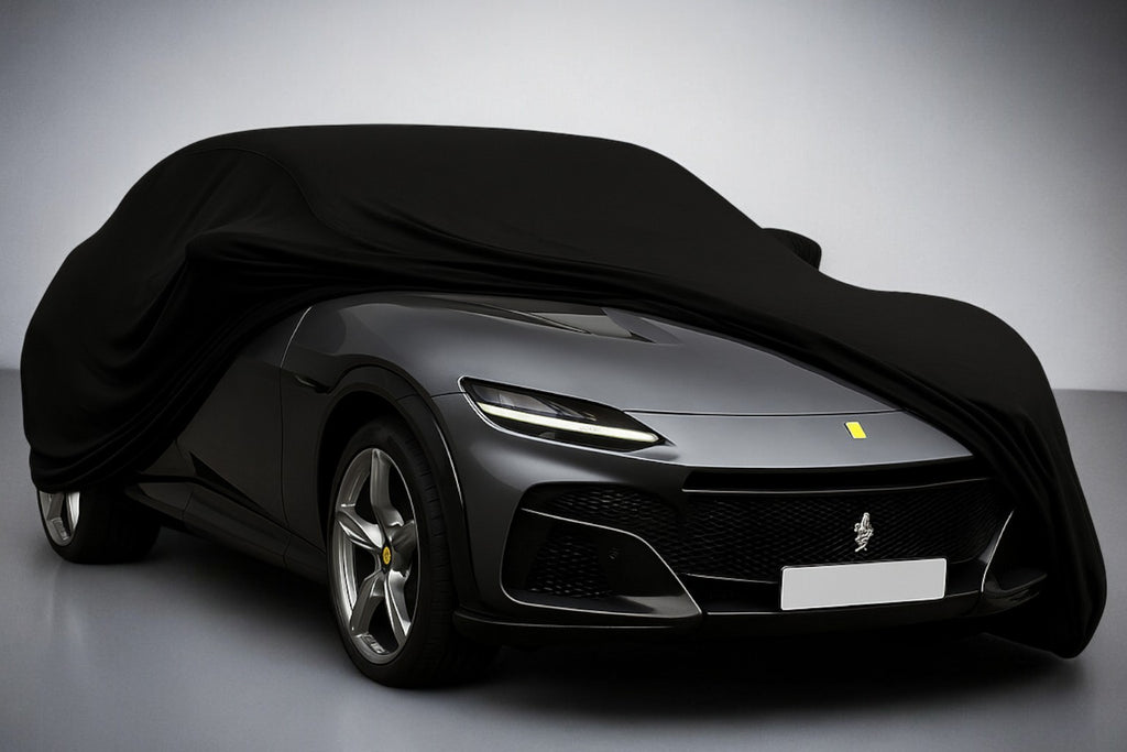 Ganzgarage Indoor Stretch Cover Carcover für Ferrari Purosangue Schwarz