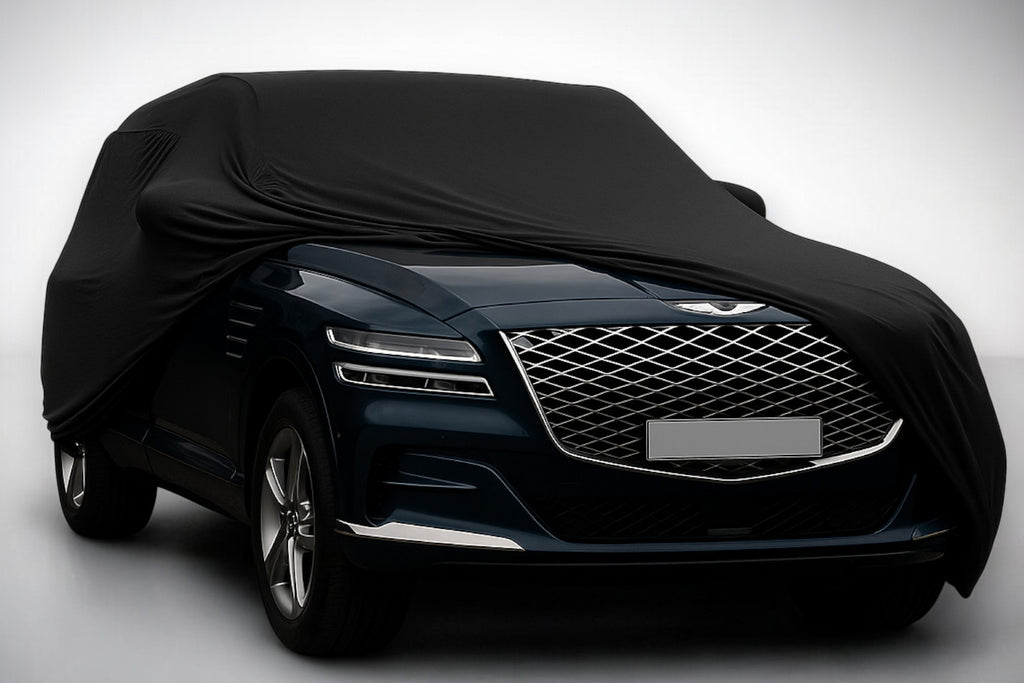 Ganzgarage Indoor Stretch Cover Carcover für Genesis GV80 Schwarz
