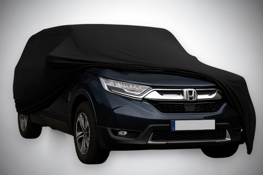 Ganzgarage Indoor Stretch Cover Carcover für Honda CR-V Schwarz