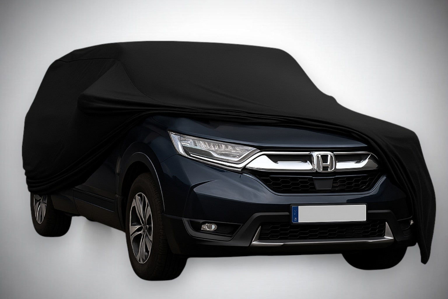 Ganzgarage Indoor Stretch Cover Carcover für Honda CR-V Schwarz