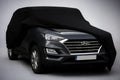 Ganzgarage Indoor Stretch Cover Carcover für Hyundai Tucson Schwarz