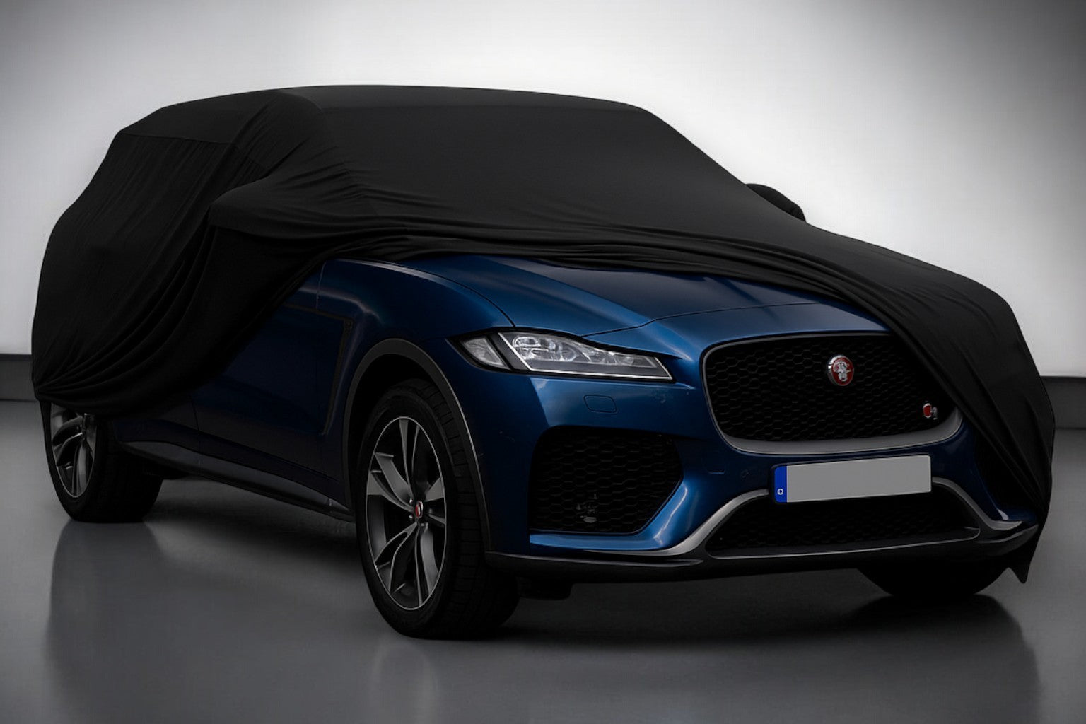 Ganzgarage Indoor Stretch Cover Carcover für Jaguar F-Pace SVR Schwarz