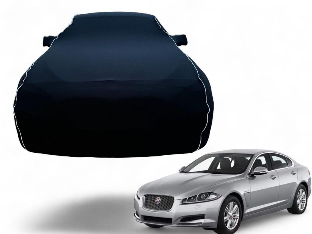 Ganzgarage Indoor Stretch Cover Carcover für Jaguar XF Schwarz.
