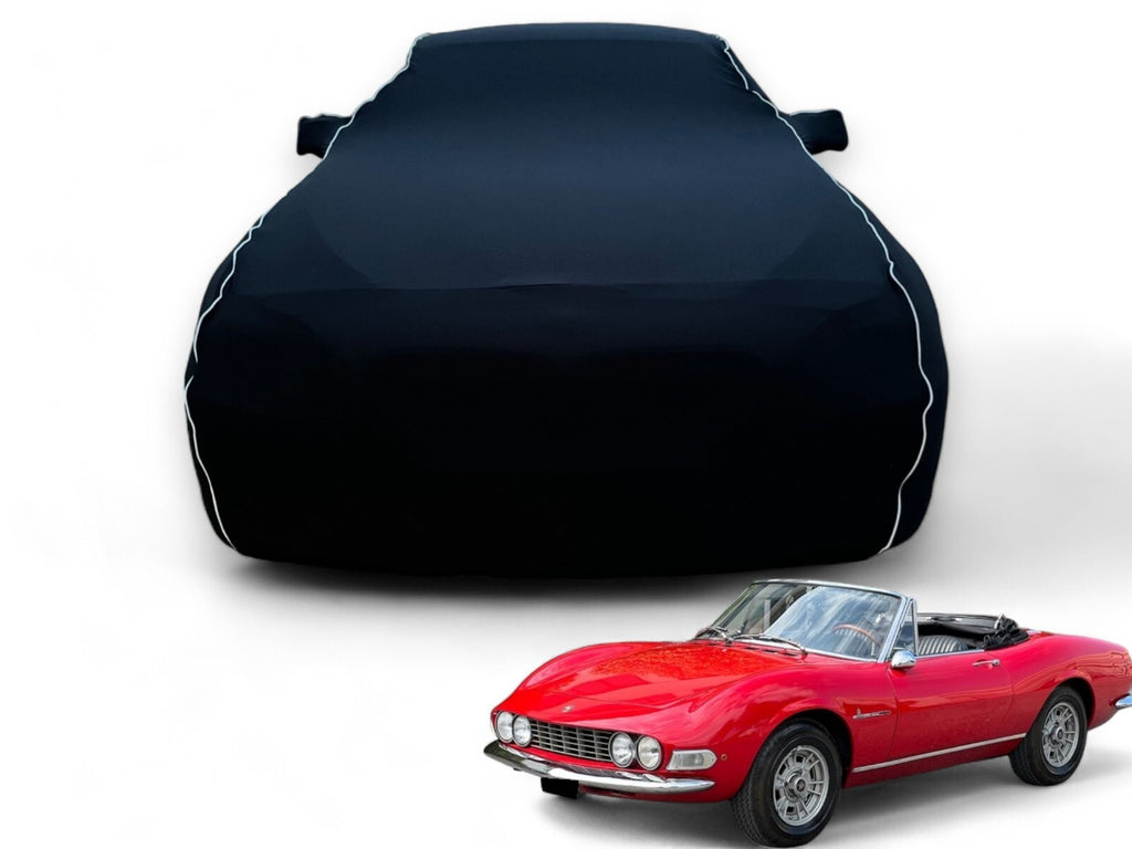 Ganzgarage Indoor Stretch Cover Carcover für Fiat Dino Spider Schwarz