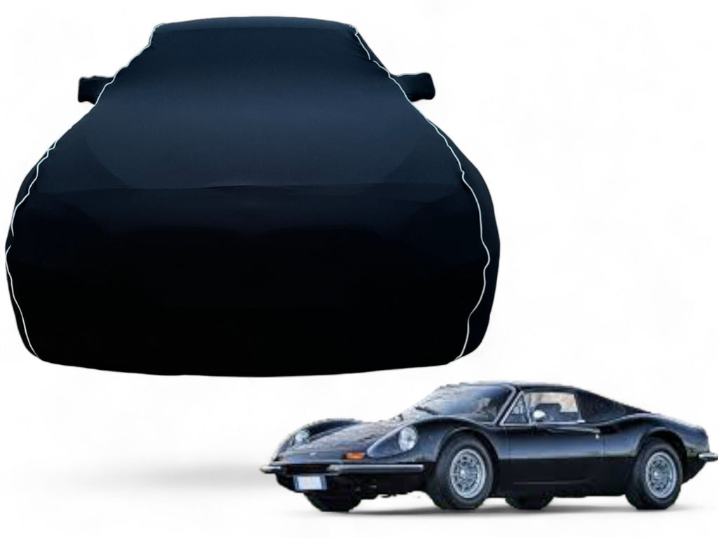 Ganzgarage Indoor Stretch Cover Carcover für Ferrari 246 GT Schwarz.