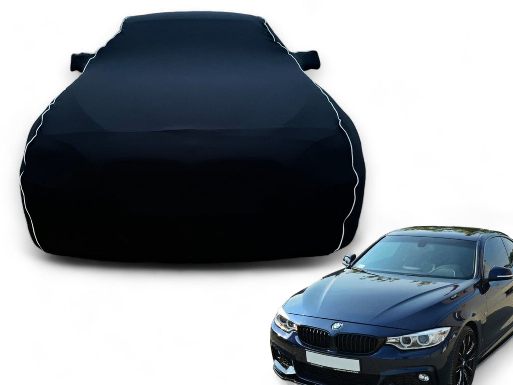 Ganzgarage Indoor Stretch Cover Carcover für Bmw 4er F36 Gran Coupe Schwarz