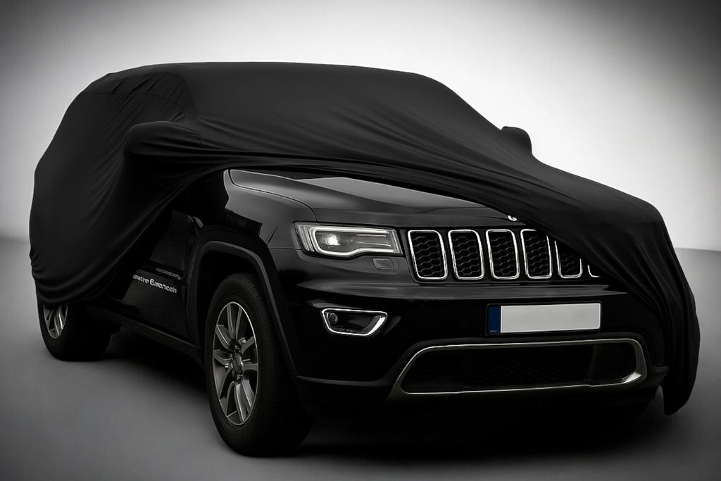 Ganzgarage Indoor Stretch Cover Carcover für Jeep Grand Cherokee Schwarz
