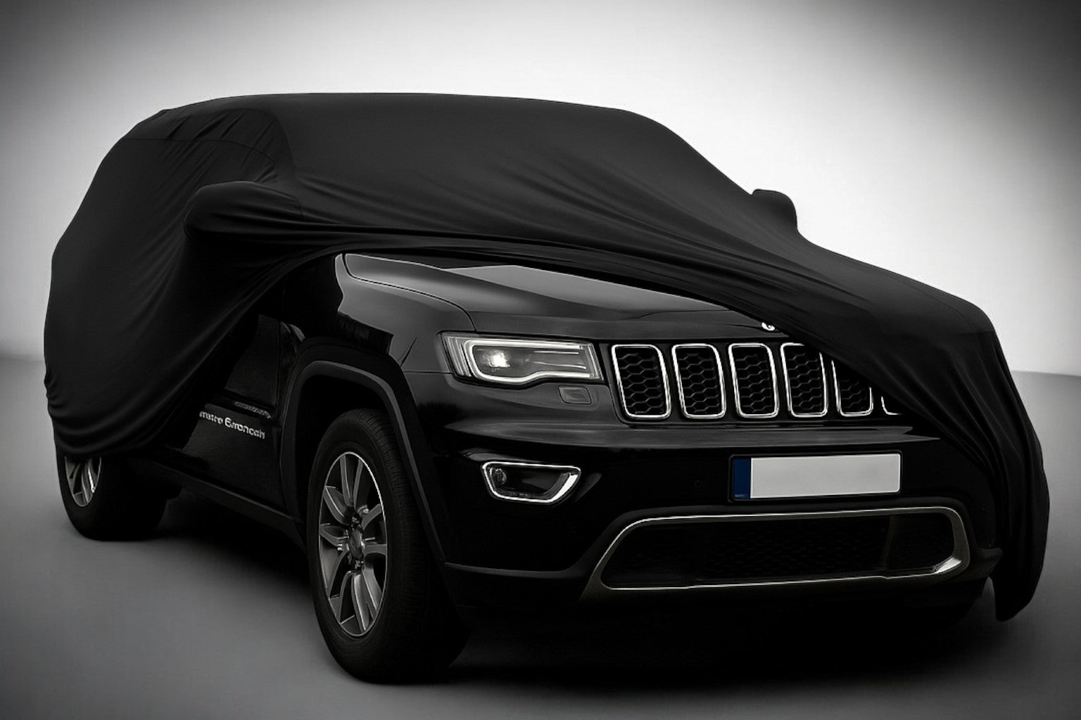 Ganzgarage Indoor Stretch Cover Carcover für Jeep Grand Cherokee Schwarz