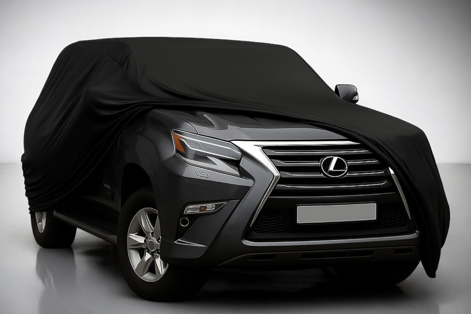 Ganzgarage Indoor Stretch Cover Carcover für Lexus GX Schwarz