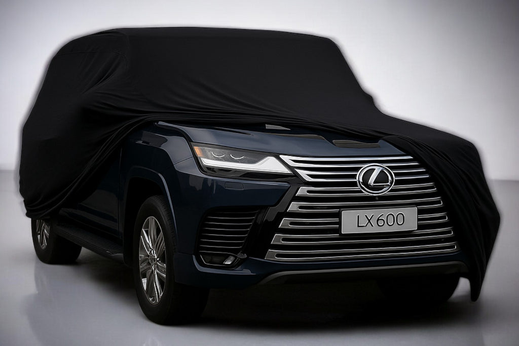 Ganzgarage Indoor Stretch Cover Carcover für Lexus LX600 Schwarz