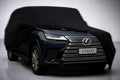 Ganzgarage Indoor Stretch Cover Carcover für Lexus LX600 Schwarz