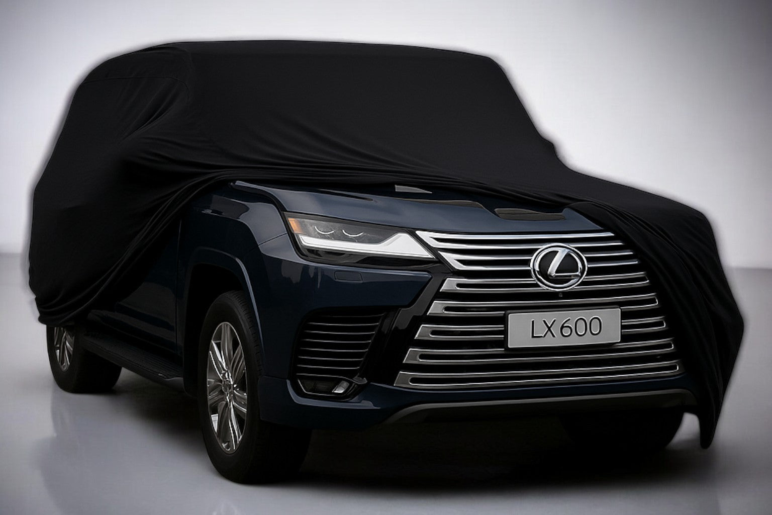 Ganzgarage Indoor Stretch Cover Carcover für Lexus LX600 Schwarz