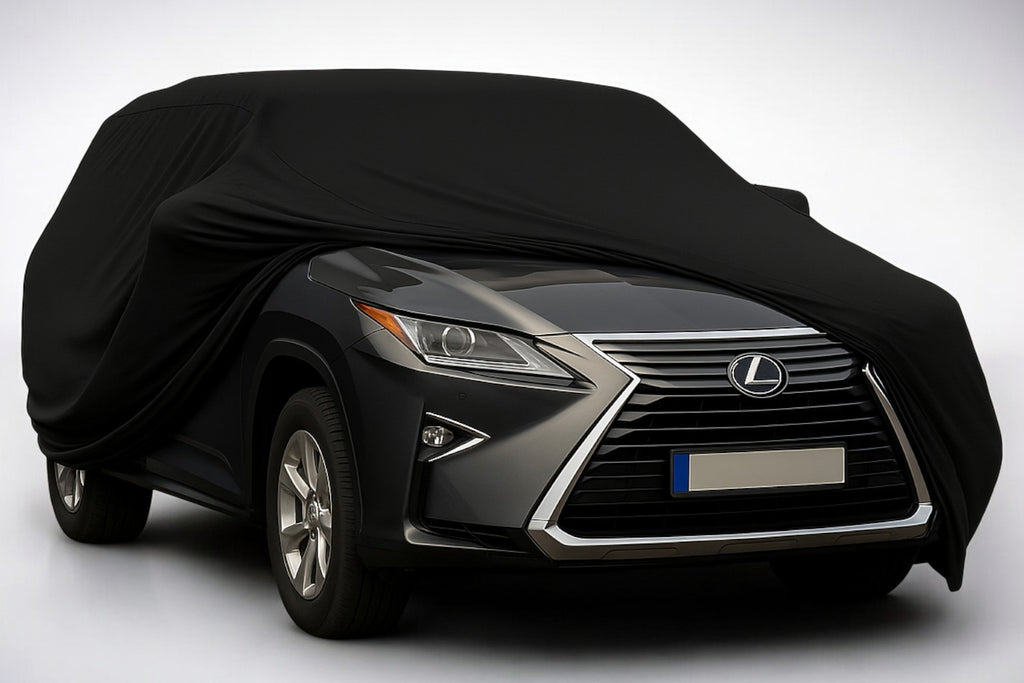 Ganzgarage Indoor Stretch Cover Carcover für Lexus RX Schwarz
