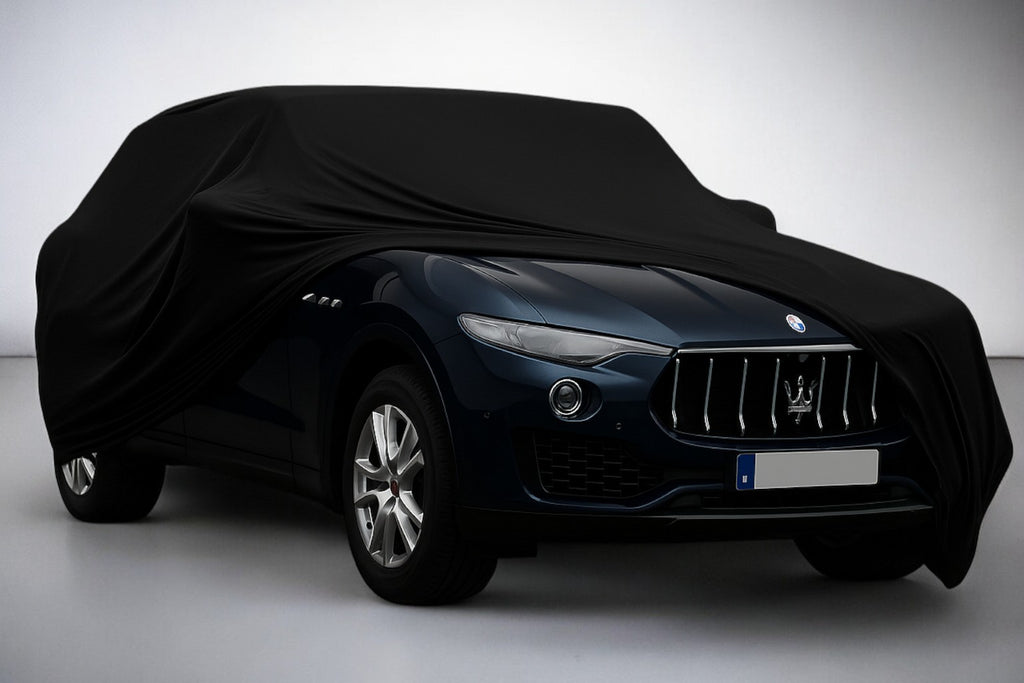 Ganzgarage Indoor Stretch Cover Carcover für Maserati Grecale Schwarz