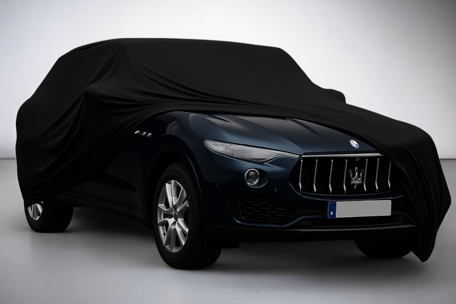 Ganzgarage Indoor Stretch Cover Carcover für Maserati Grecale Schwarz