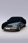 Ganzgarage Indoor Stretch Cover Carcover für Mercedes C140 Sec Schwarz