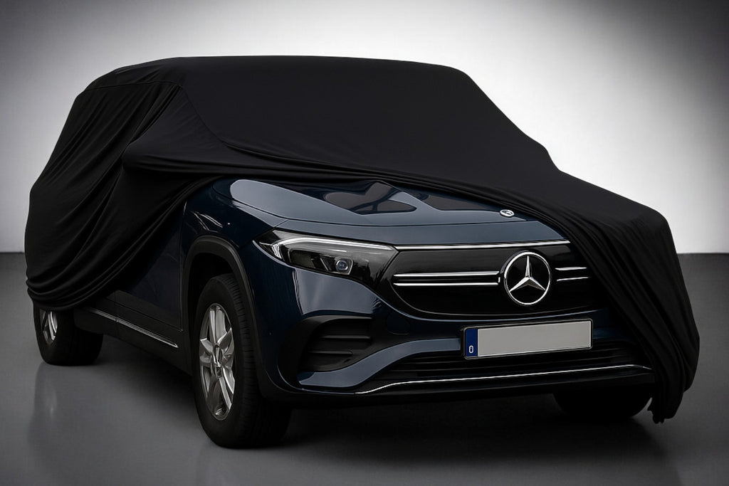 Ganzgarage Indoor Stretch Cover Carcover für Mercedes EQB Schwarz