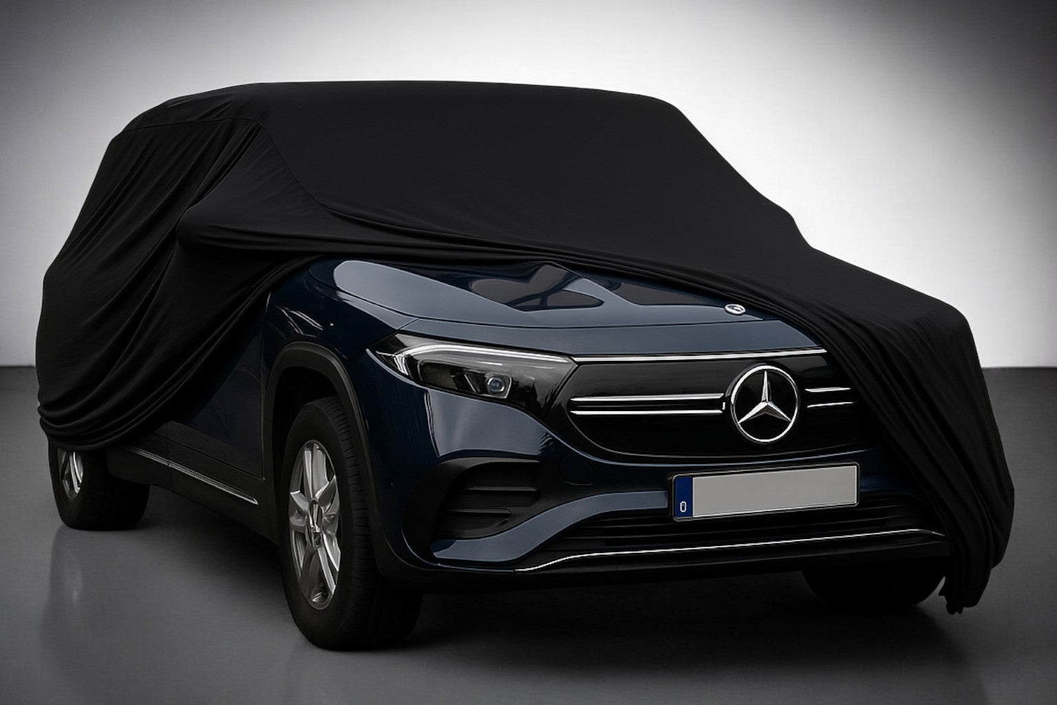 Ganzgarage Indoor Stretch Cover Carcover für Mercedes EQB Schwarz