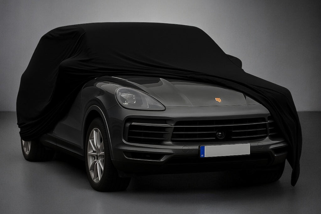Ganzgarage Indoor Stretch Cover Carcover für Porsche Cayenne Schwarz