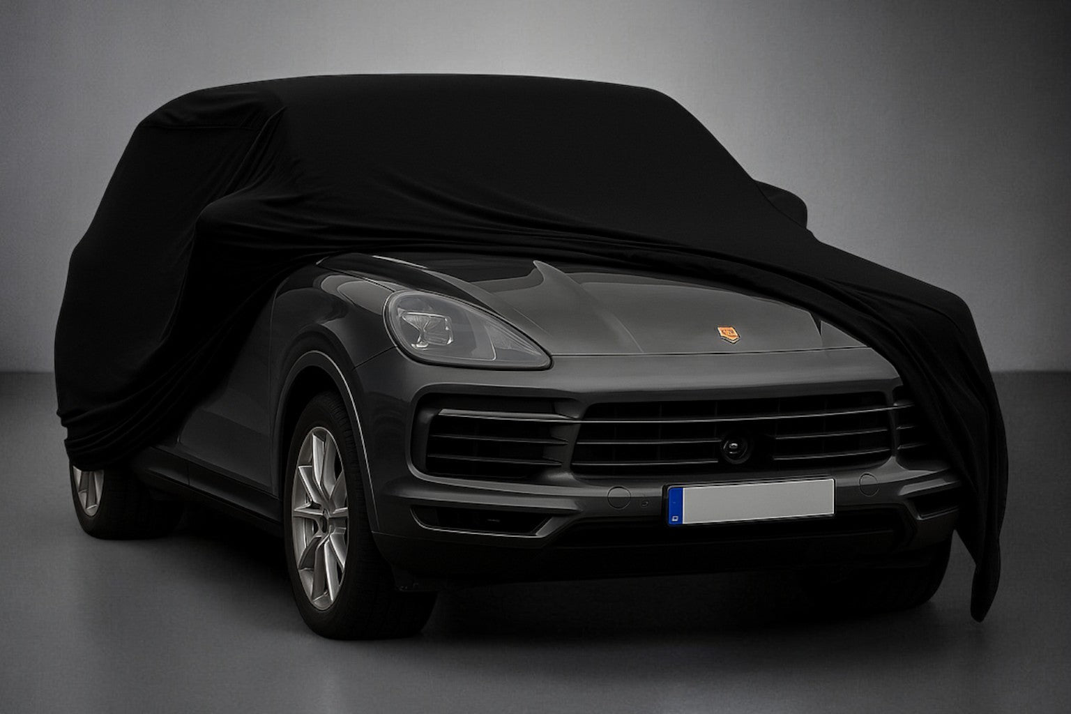 Ganzgarage Indoor Stretch Cover Carcover für Porsche Cayenne Schwarz