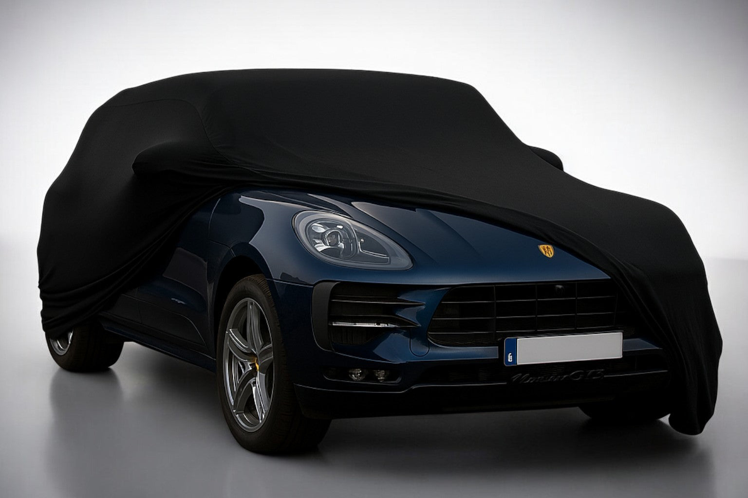 Ganzgarage Indoor Stretch Cover Carcover für Porsche Macan GTS Schwarz