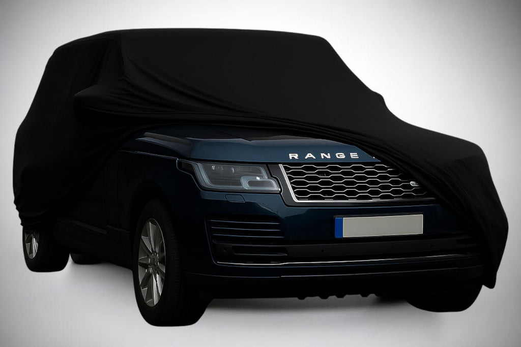 Ganzgarage Indoor Stretch Cover Carcover für Range Rover Vogue Schwarz
