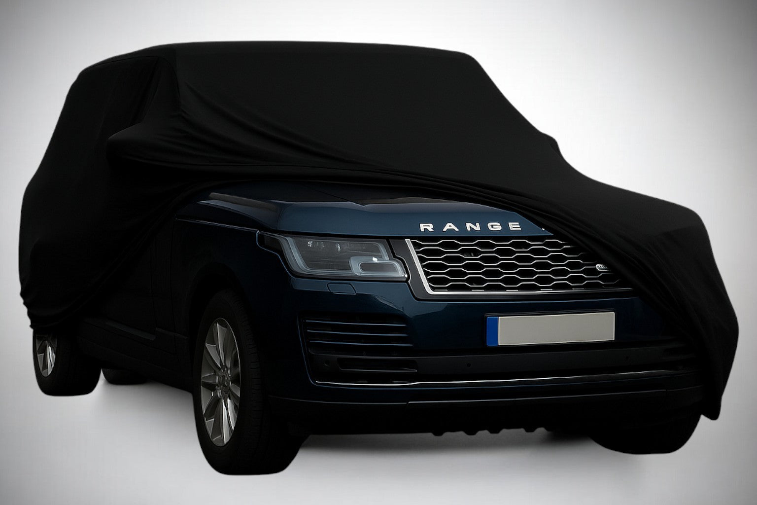Ganzgarage Indoor Stretch Cover Carcover für Range Rover Vogue Schwarz