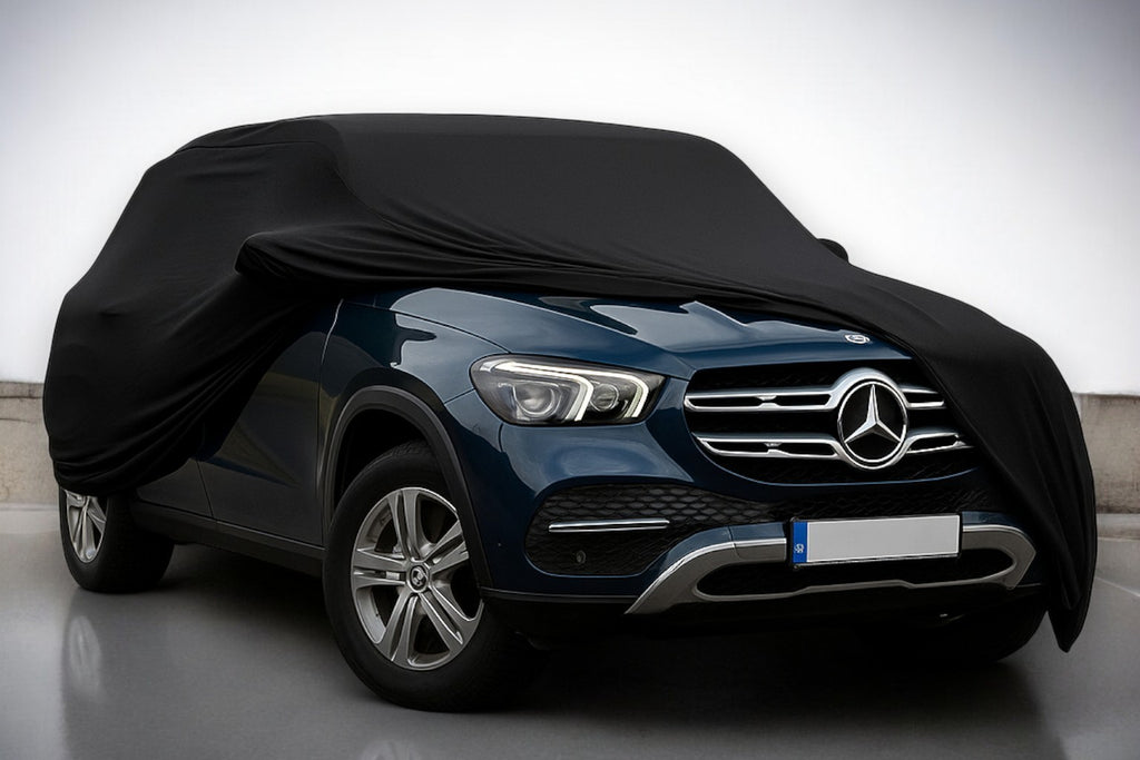 Ganzgarage Indoor Stretch Cover Carcover für Mercedes-Benz GLE Schwarz
