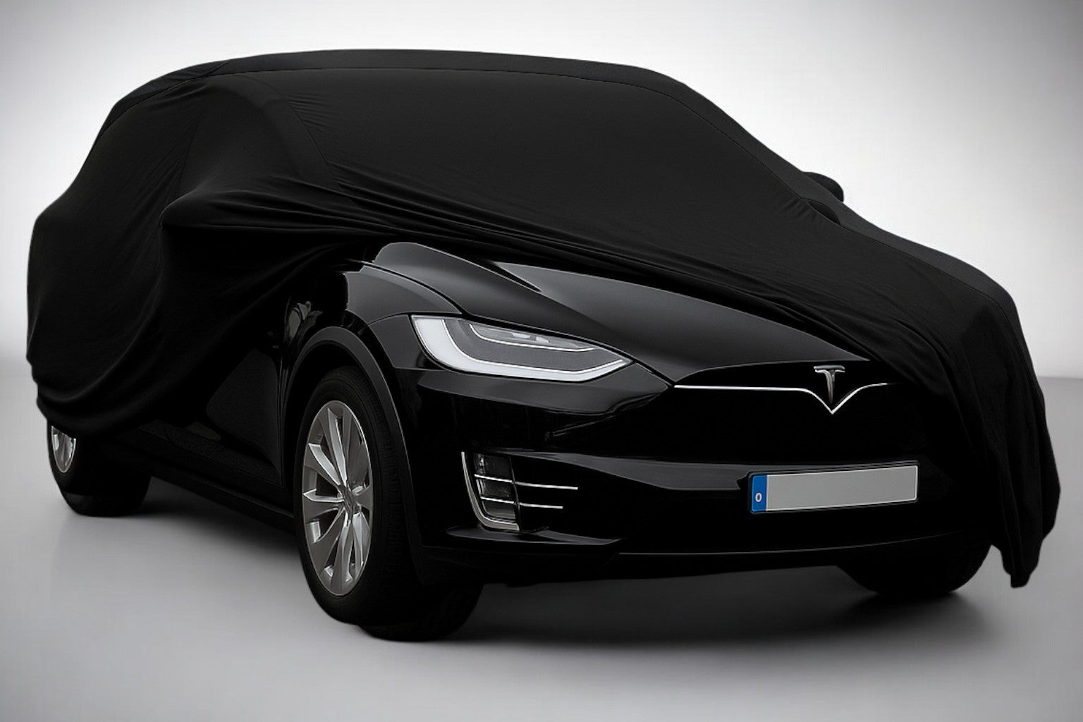 Ganzgarage Indoor Stretch Cover Carcover für Tesla Model Y Schwarz