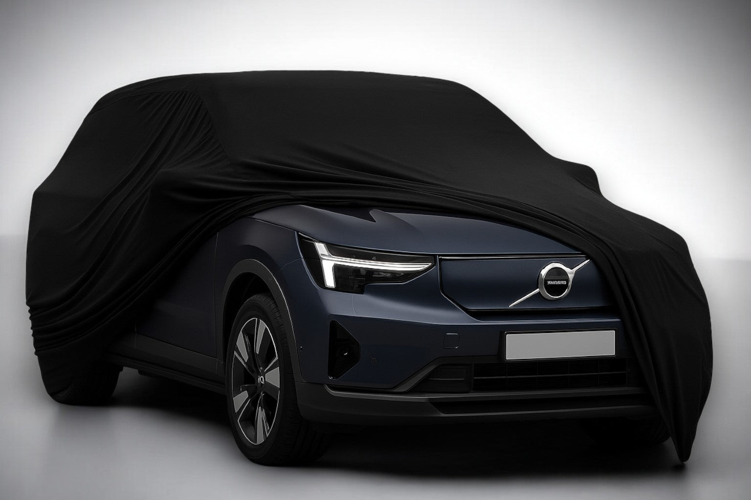 Ganzgarage Indoor Stretch Cover Carcover für Volvo EX90 Schwarz