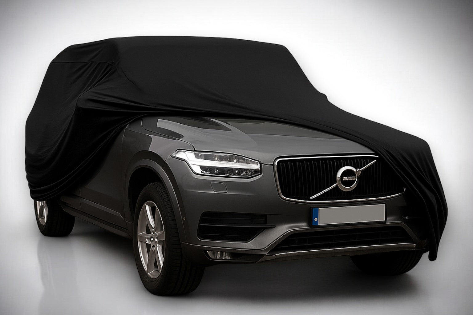 Ganzgarage Indoor Stretch Cover Carcover für Volvo XC90 Schwarz