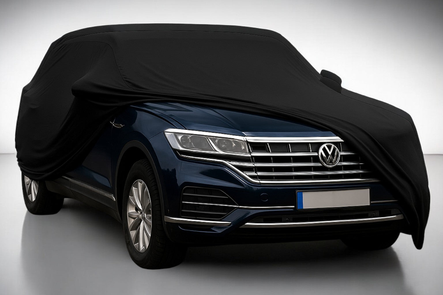 Ganzgarage Indoor Stretch Cover Carcover für VW Touareg Schwarz