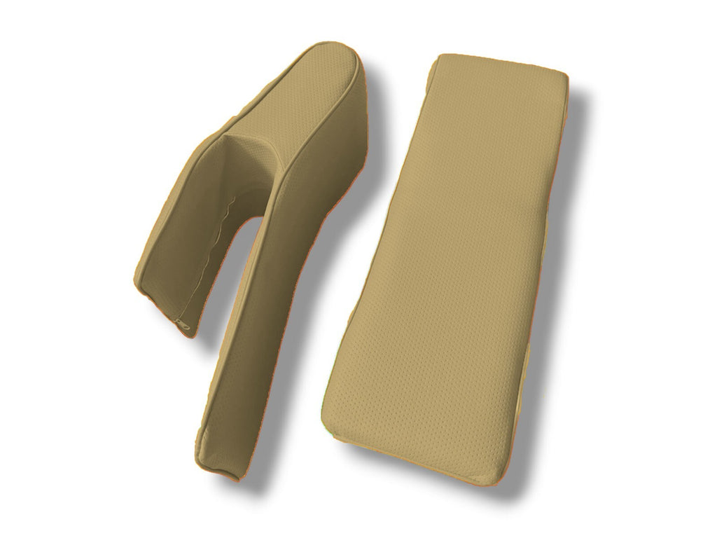 Nackenkissen Kopfstütze Nachrüstkopfstützen links & rechts für Oldtimer beige
