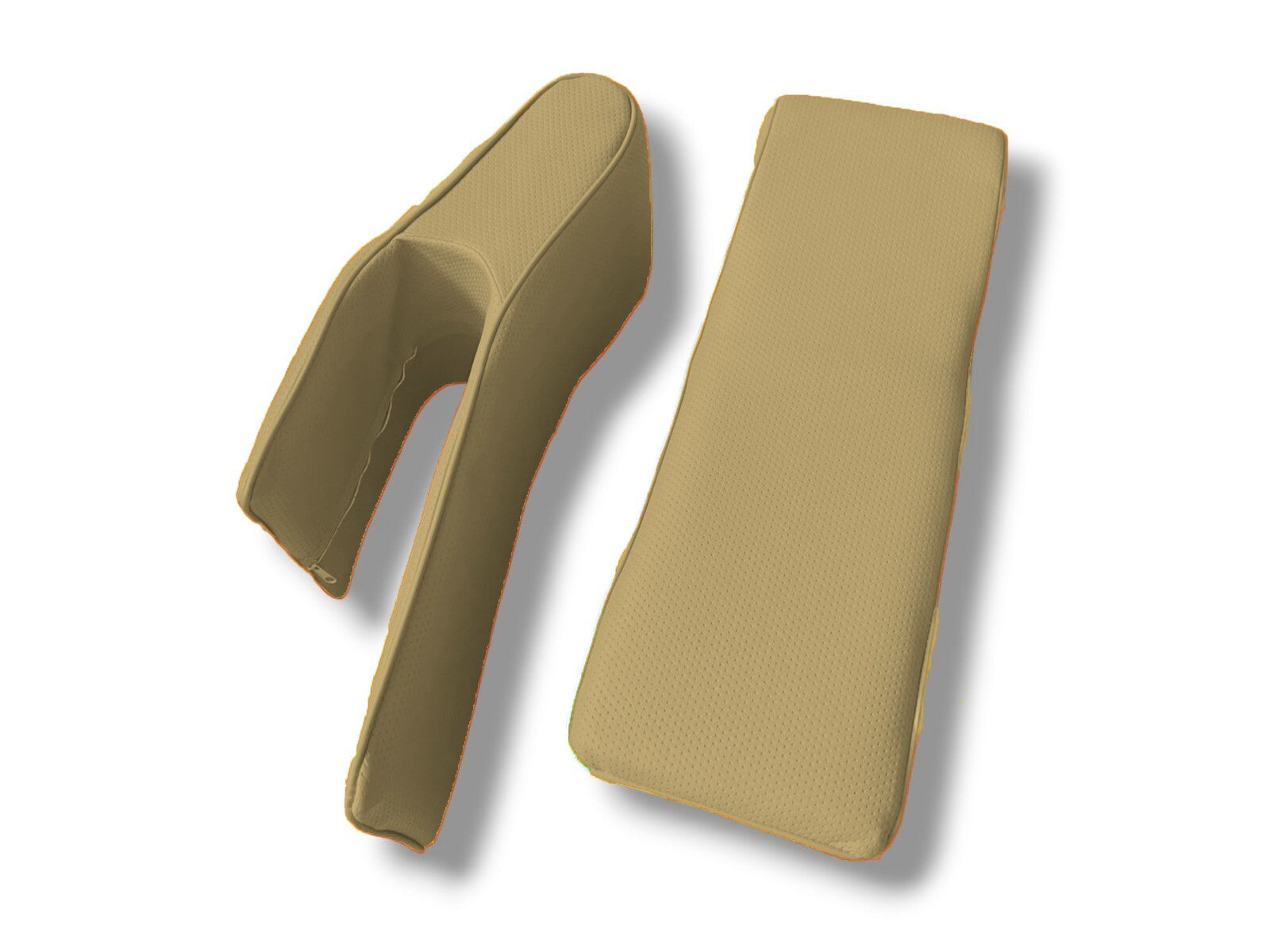 Nackenkissen Kopfstütze Nachrüstkopfstützen links & rechts für Oldtimer beige