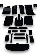 Teppichsatz Teppich Gummi Absatzschoner für BMW E9 1968 - 1975 Schwarz
