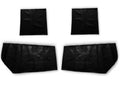 Türverkleidungen Seitenverkleidungen Door Skin für Mercedes SL R107 W107 Schwarz