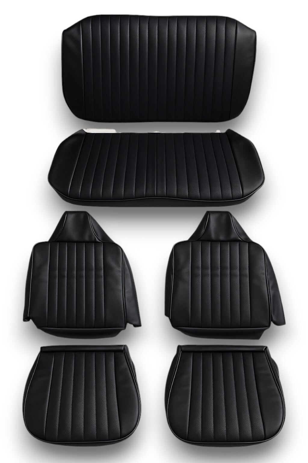 Sitzbezüge Bezüge für VW Käfer Cabrio 1302 LS Bj 1972 schwarz