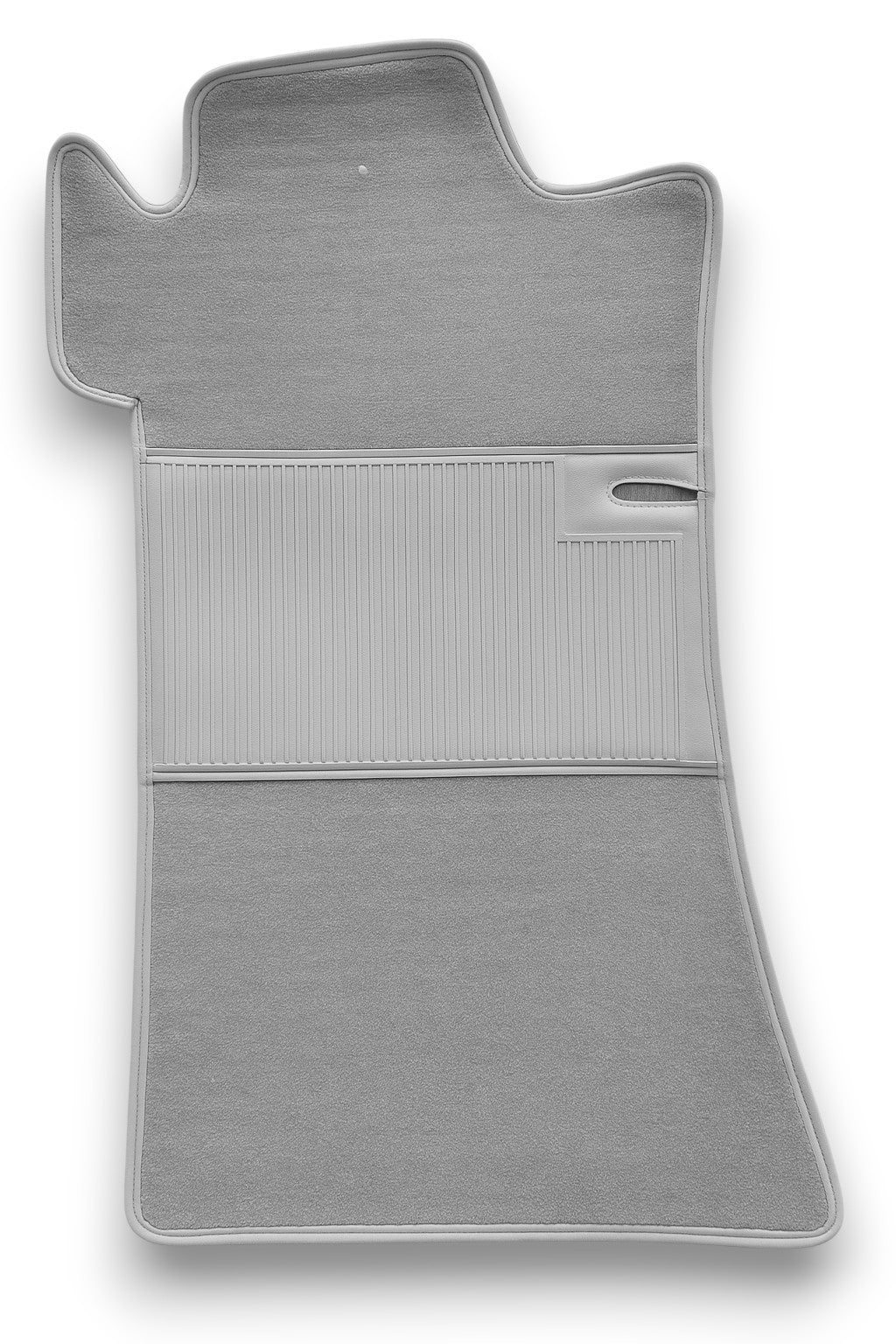 Teppichsatz Teppich für Mercedes W111 Coupe Gummi Absatzschoner Grau.