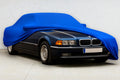 Ganzgarage Indoor Stretch Cover Carcover für Bmw 7er E38 Blau