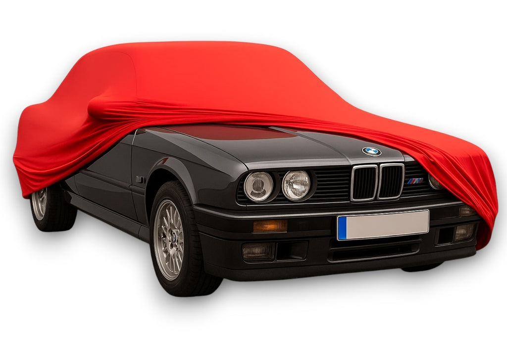 Ganzgarage Indoor Stretch Cover Carcover für Bmw E30 Coupe/Cabrio Rot
